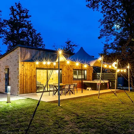 Tatil Evi Le Pech Eternel-lodge Tilleuls Sarlat-la-Canéda