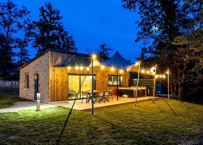 Feriehus Le Pech Eternel-lodge Tilleuls Sarlat-la-Canéda